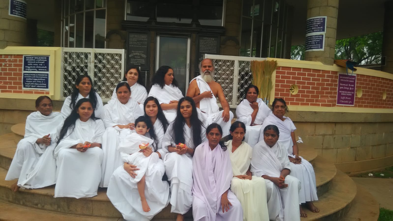 Sree Guruji with disciples visiting Badagara
